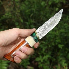 Damascus Sharp Durable Outdoor Self-defense Handle Meat Knife