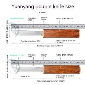 Household Sliced Fruit Mandarin Duck Mother Double Edge Knife