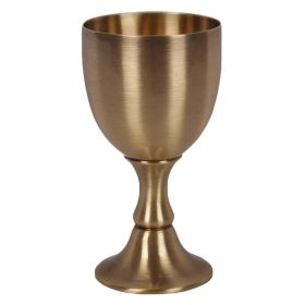 Antique Copper Alloy Small Goblet Wine Cup Spirits Glass White Wine Cup Chinese Wedding Love Shot Cocktail Cup, 100ml
