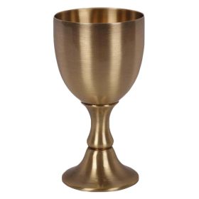 Antique Copper Alloy Small Goblet Wine Cup Spirits Glass White Wine Cup Chinese Wedding Love Shot Cocktail Cup, 100ml