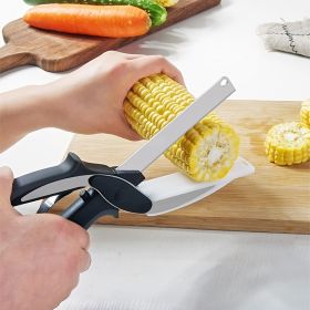1pc 2-in-1 Smart Kitchen Knife and Vegetable Cutter - Perfect for Effortless Preparation of Vegetables and Fruits