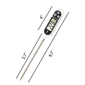 1pc; -58F¬∞~572F¬∞; 304 Food Grade Stainless Steel; Probe Type Electronic Thermometer