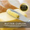 3 In 1 Stainless Steel Butter Spreader Knife Butter Curler Spreader Butter Knife Multifunction 3 In 1 Stainless Steel Butter Cutter Knife Cream Knife