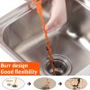 4-Pack 19.6 Inches Drain Snake Hair Drain Clog Remover Cleaning Tool