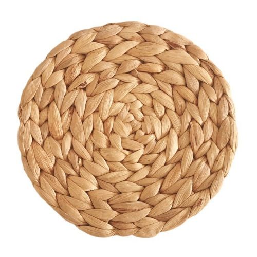 Woven Water Hyacinth Grass Round Pad Heat Insulation Coaster Bowl