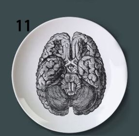 Human bone structure decoration plate (Option: 11style-6 inches)