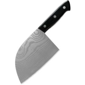 Household Chinese Kitchen Stainless Steel Butcher Knife (Option: Type B Damascus Butcher Knife)