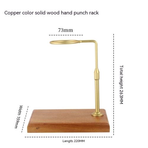 Coffee Filter Cup Bracket Solid Wood Base Aluminum Alloy Pour-over Mount