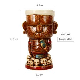 Hawaii Personality Ceramic Cup (Option: Maori Chief 400mL-Others)