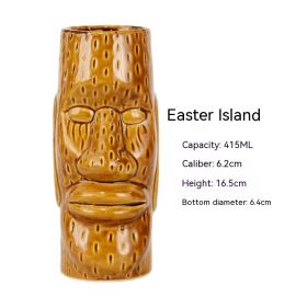 Hawaii Personality Ceramic Cup (Option: Easter Island-Others)