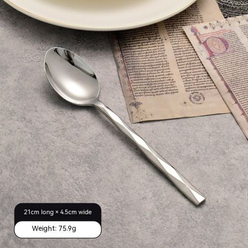 Featured Square Handle Knife, Fork And Spoon Hotel Restaurant Home