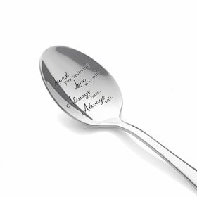 Valentine's Day Gift Stainless Steel Long Handle Soup Spoon (Option: XK14)