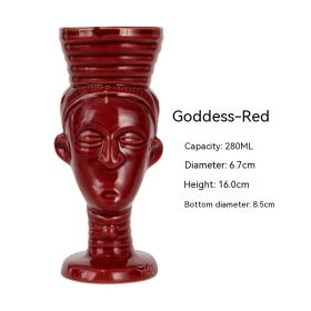 Hawaii Personality Ceramic Cup (Option: Witch Statue Red-Others)