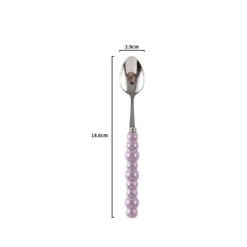 Ceramic Pearl Handle Knife Fork And Spoon Household Eating Soup Spoon Western Foodsteak Knife And Fork