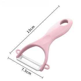 Wave Cutting Board Plastic Fruit Knife Set (Option: Pink Plane)
