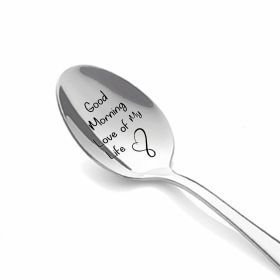 Valentine's Day Gift Stainless Steel Long Handle Soup Spoon (Option: XK13)