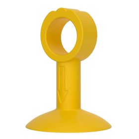 Door Handle Protective Pad Mute Household Anti-collision Silicone Artifact Punch-free (Color: yellow)