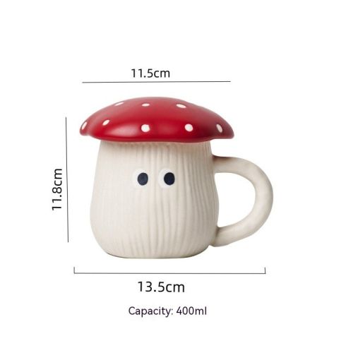 Cartoon Cute Good-looking Red Mushroom Ceramic Tableware Mug Dim Sum Plate Rice Bowl Instant Noodle Bowl Salad Bowl Spoon Cartoon Cute Good-looking Red Mushroom Ceramic Tableware Mug Dim Sum Plate Rice Bowl Instant Noodle Bowl Salad Bowl Spoon