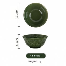 French Court Classical Retro Garden European Ceramic Dinner Plate (Option: Small Bowl)