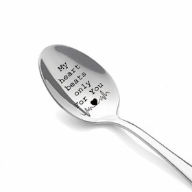 Valentine's Day Gift Stainless Steel Long Handle Soup Spoon (Option: Xk16)