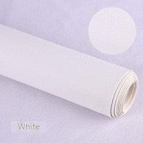 Litchi Self-adhesive Leather Refurbished Bedside And Sofa Repair Patch Leather Patch (Option: White-137x50cm)