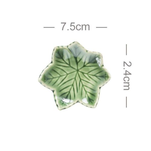 Ice Crack Maple Leaf Lotus Chopsticks Shelf Ceramic Pen Rack