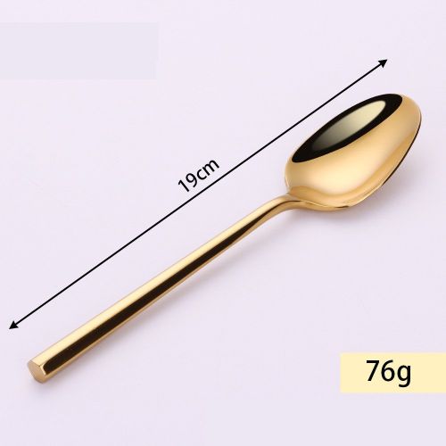 Stainless Steel Knife Fork And Spoon Set Hexagonal Forging