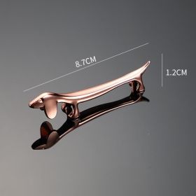 Chopstick Rack Rose Gold Plated Silver Plated Chopstick Rack Pillow Spoon Support (Option: Rose Gold Sausage)