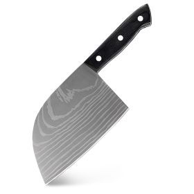 Household Chinese Kitchen Stainless Steel Butcher Knife (Option: A Damascus Butcher Knife)