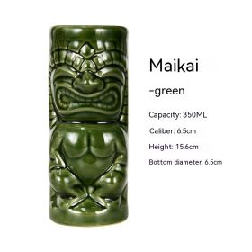 Hawaii Personality Ceramic Cup (Option: Makai Statue Green-Others)