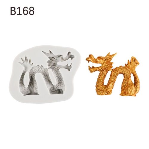 Chinese Dragon Fondant Cake Decoration Silicone Mold