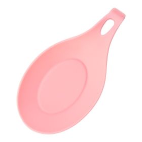 Spoon Mat Easy To Clean TPE Kitchenware (Color: Pink)