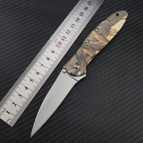 Outdoor Portable Self-defense Folding Knife (Option: 1660Camo)
