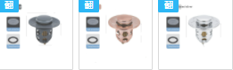 Wash Basin Washbasin Leaking Plug Drainer Pipe Bounce Core (Option: Set11)