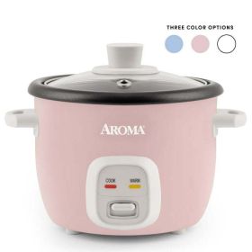 4-Cups (Cooked) / 1Qt. Rice & Grain Cooker, Red, New (Color: Pink)