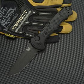 9070 Folding D2 Steel High Hardness A Folding Knife (Option: Black T Head Full Blade)