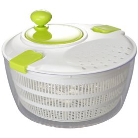 Vegetable Fruit Dehydrator Salad Useful Multifunctional Household Quickly Dryer Basket Shake Plastic Kitchen Tool Spinner (Color: GREEN-C)