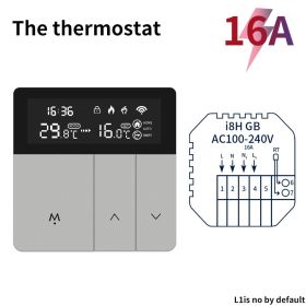 Tuya WiFi Smart Thermostat APP Remote Alexa Alice Home Temperature Controller 11V 220V Electric Heating Smart Life (Voltage: WIFI, Color: 16A Electric Heating)