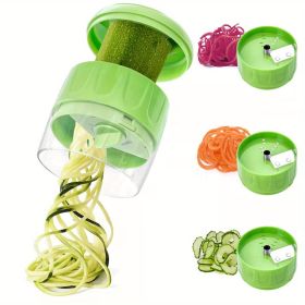 1pc; Vegetable Spiralizer; Household Vegetable Grater; Reusable Fruit Grater; Kitchen Potato Slicer; Vegetable Spiral Cutter; Kitchen Gadgets (Model: 210317)