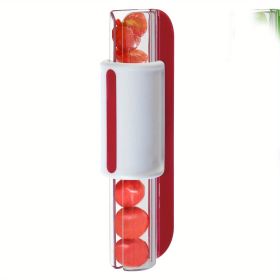 1pc; Tomato Slicer; Grape Slicer; MultiFunctional Grape Cutter; Small Fruit Cutter; Grape Kitchen Accessories; Cake Decoration Tool; Fruit Slicer; Kit (Color: Red)