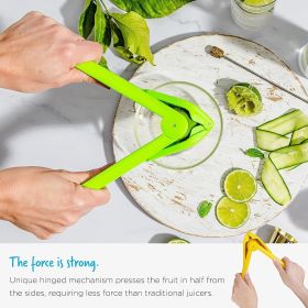 Manual Juicer Folding Lemon Juicer Easy to squeeze manual juicer Fruit Kitchen Gadgets (Color: Green)