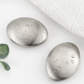 1pc/2pcs Stainless Steel Soap, Magic Metal Odor Remover Bar Eliminating Smells Like Fish Onion Garlic Scents From Hands And Skin, Suitable For Kitchen (Quantity: 2pcs Stainless Steel Deodorant Soap)