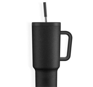 New K Sealing Cover Cold And Heat Preservation Large Ice Cup (Option: Black-40oz)