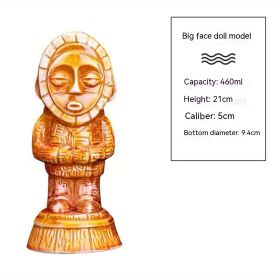 Hawaii Personality Ceramic Cup (Option: Big Face Doll-Others)