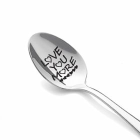 Valentine's Day Gift Stainless Steel Long Handle Soup Spoon (Option: XK11)