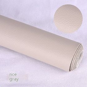 Litchi Self-adhesive Leather Refurbished Bedside And Sofa Repair Patch Leather Patch (Option: Light Gray-137x100cm)