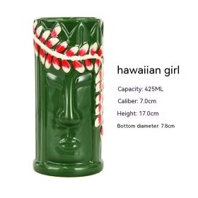 Hawaii Personality Ceramic Cup (Option: Hawaiian Girl-Others)