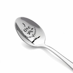 Valentine's Day Gift Stainless Steel Long Handle Soup Spoon (Option: XK9)