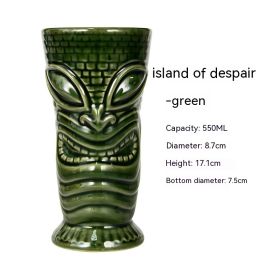Hawaii Personality Ceramic Cup (Option: Island Of Despair Green-Others)