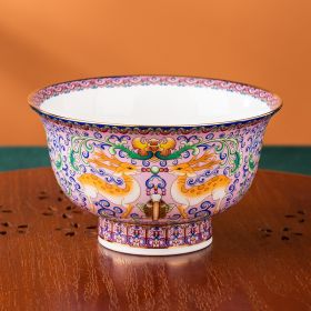 Elk Bone China National Pomegranate Bowl (Option: Imperial Concubine Pink)